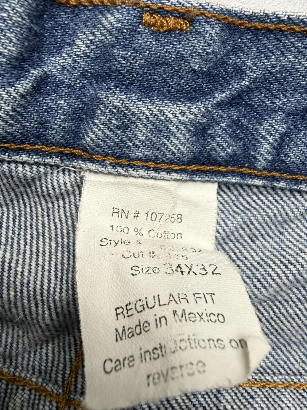 Diamond Cut Jeans Mens 34x32 Blue Med Wash Denim Regular Straight Leg Casual